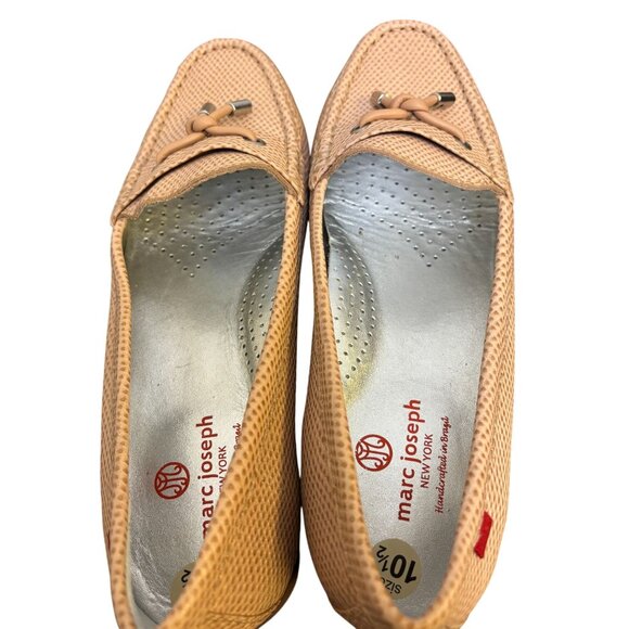 Marc Joseph New York Peach Textured Leather Loafers 10.5 - Picture 7 of 9